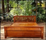 Panama Queen Size Bed in Teak Wood