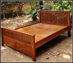 Panama Queen Size Bed in Teak Wood