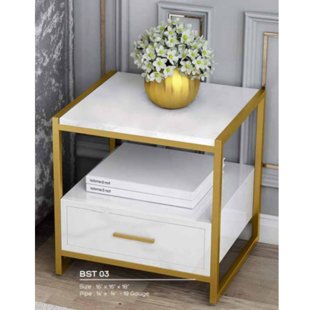 Metal Bed Side Table BST 03