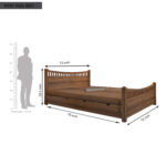 N4 King Size Bed in Teak Wood - Image 5