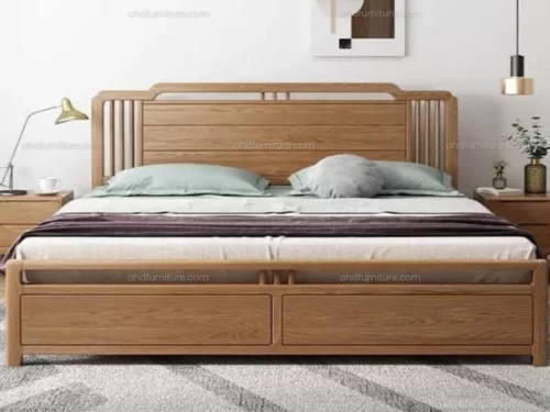 Magnum Queen Size Bed in Teak wood