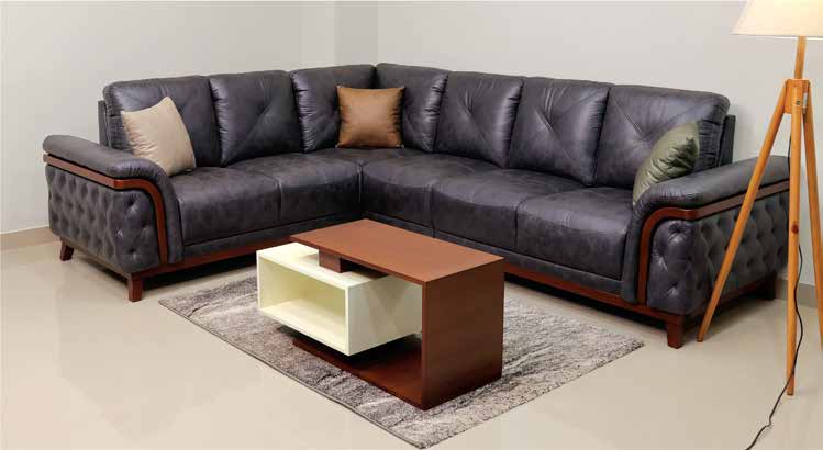 Foshan Corner Fabric Sofa Set
