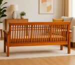 3 seater teak wood grill sofa (1)