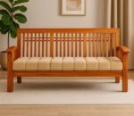 3 seater teak wood grill sofa (1)