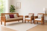 grill teak wood sofa set 311
