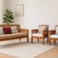 grill teak wood sofa set 311