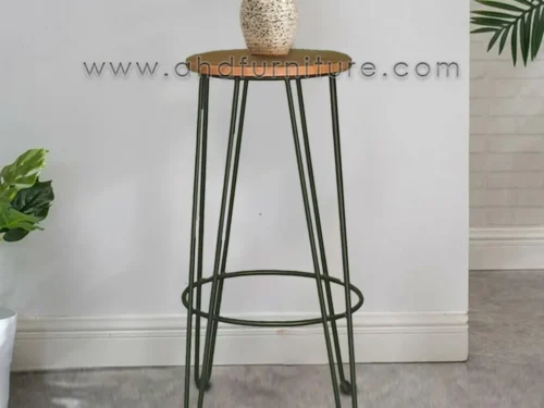 Flower Stand In Metal and Imported Teak