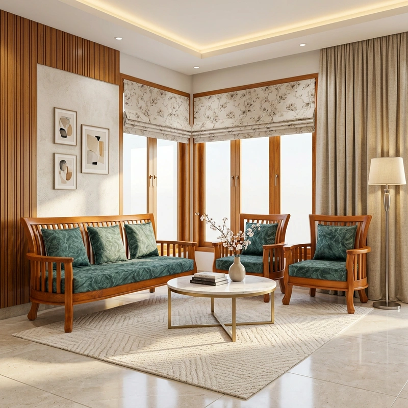 Urban Wooden Sofa Set 311