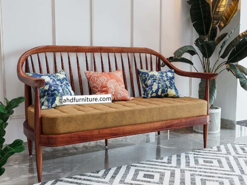 3 Seater Wooden Sofa