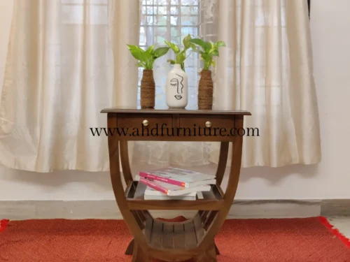 Metro Table Small Console Table In Imported Teak Wood