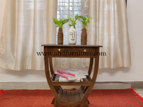Metro Table Small Console Table In Imported Teak Wood