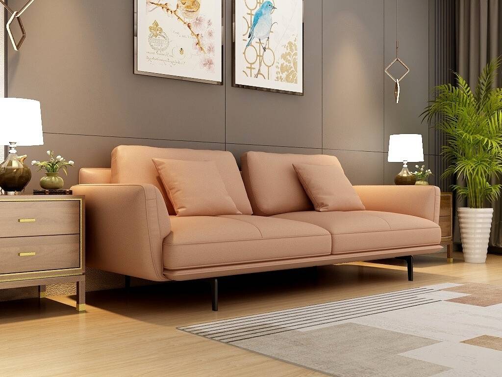 Luxe Haven 3 Seater Fabric Sofa