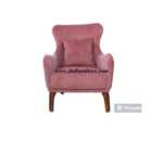 Royal Fabric Wing Chair