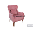 Royal Fabric Wing Chair