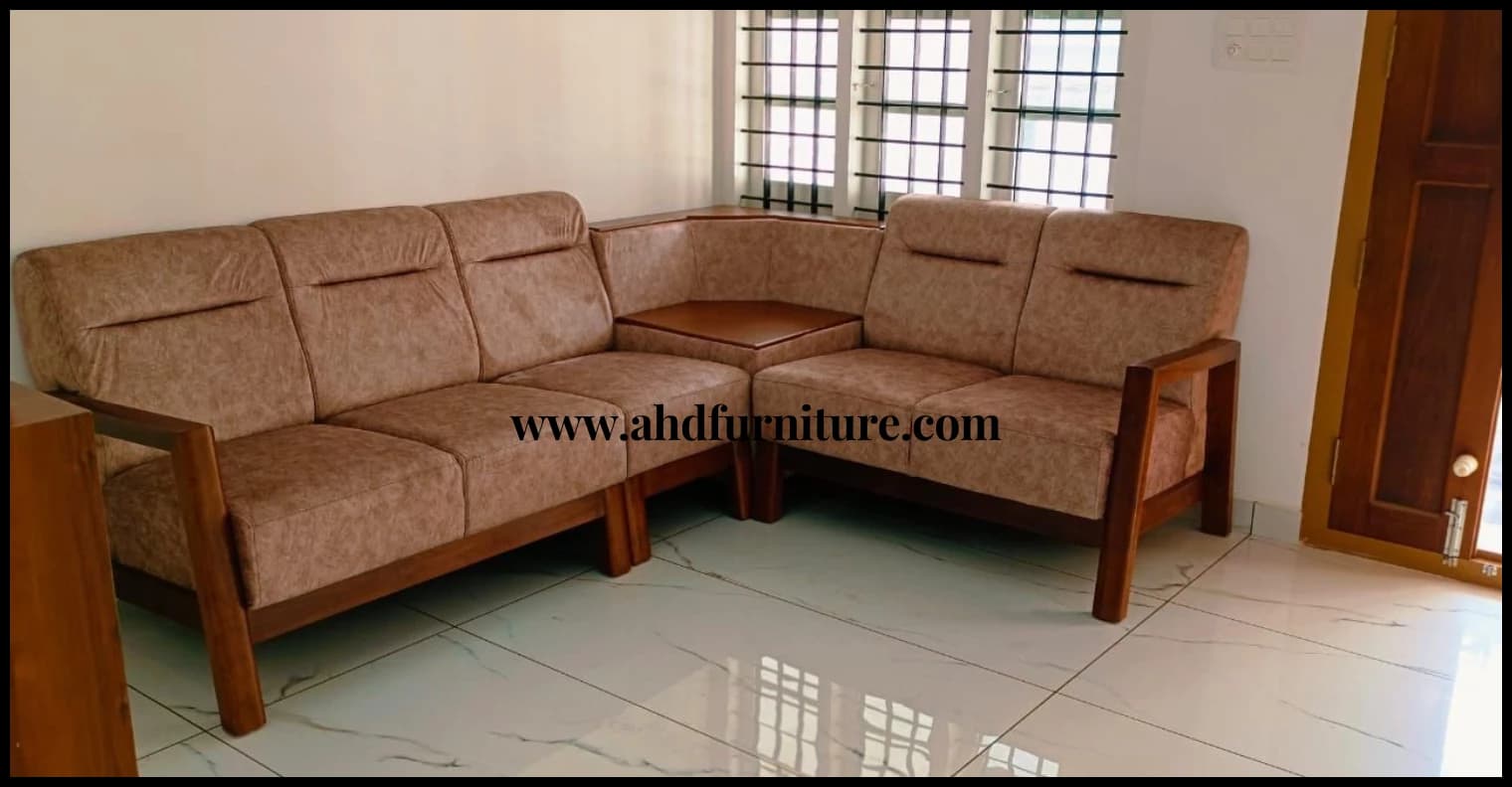 Tome L Shape Fabric Sofa Set