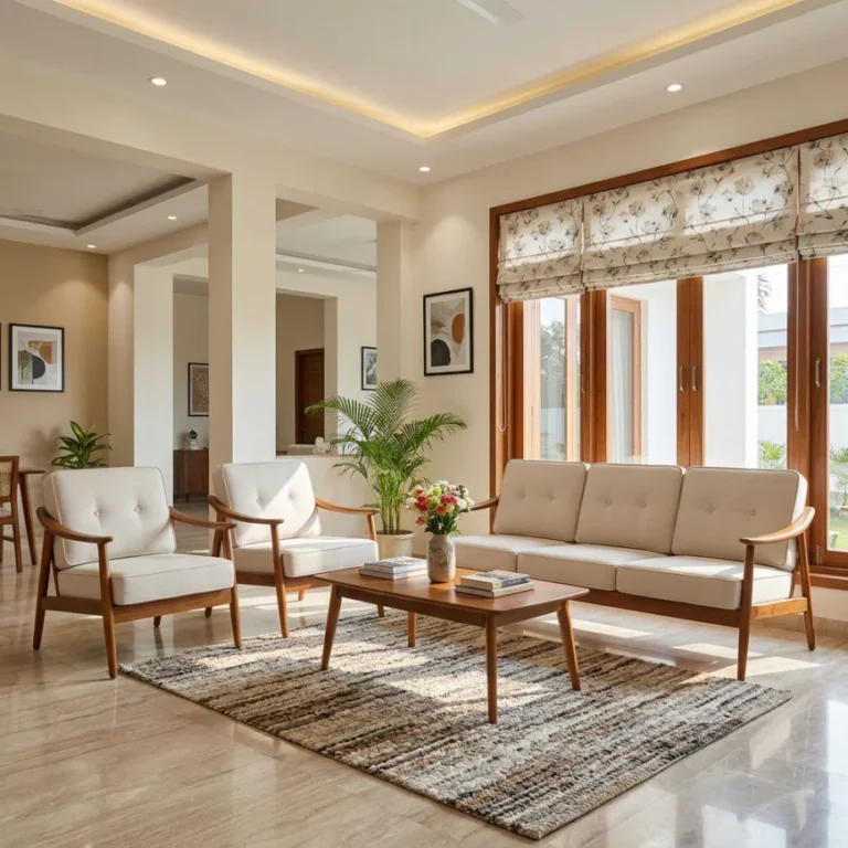 311 Toby Wooden Sofa Set In Teak Wood