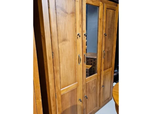 Lima 3 Door Wardrobe In Imported Teak Wood