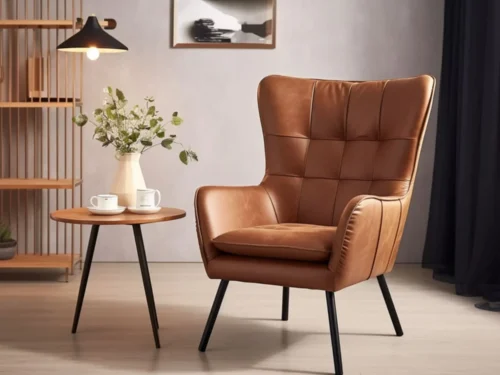 Hawai Fabric Wing Chair