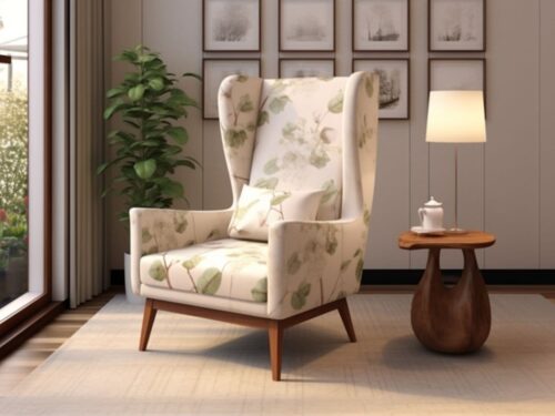 London Fabric Wing Chair