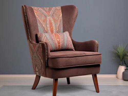 Luna Fabric Wing Chair