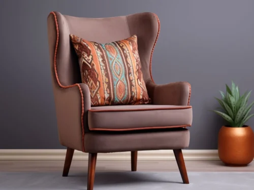 Oria Fabric Wing Chair