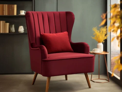 Alena Fabric Wing Chair