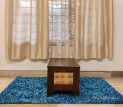 Grand Bed Side Table With Cane Work In Teak Wood