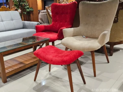 Alexander Wing Chair with Foot Stool