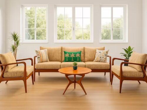 Falon Teak Wood Sofa set 311