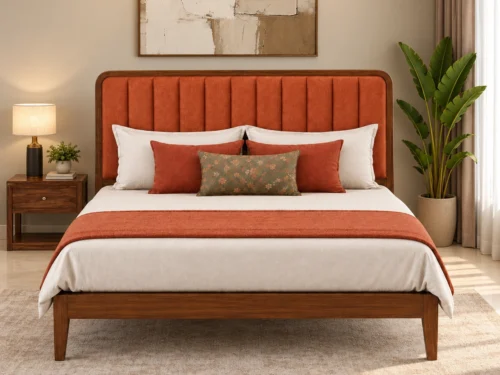 Lilly Teak Wooden Cot 3