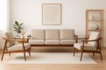 Toby Wooden Sofa Set In Teak 3+1+1 Wood (1)