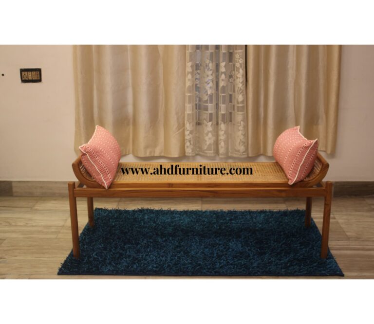 Gemma Bench with Cane In Imported Teak Wood