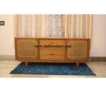 Nowa TV Unit With Cane In Imported Teak Wood