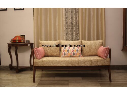 3 Seater Wooden Sofa 7