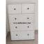 Chest Of Drawer PU Finish Five Drawers In Engineered Wood