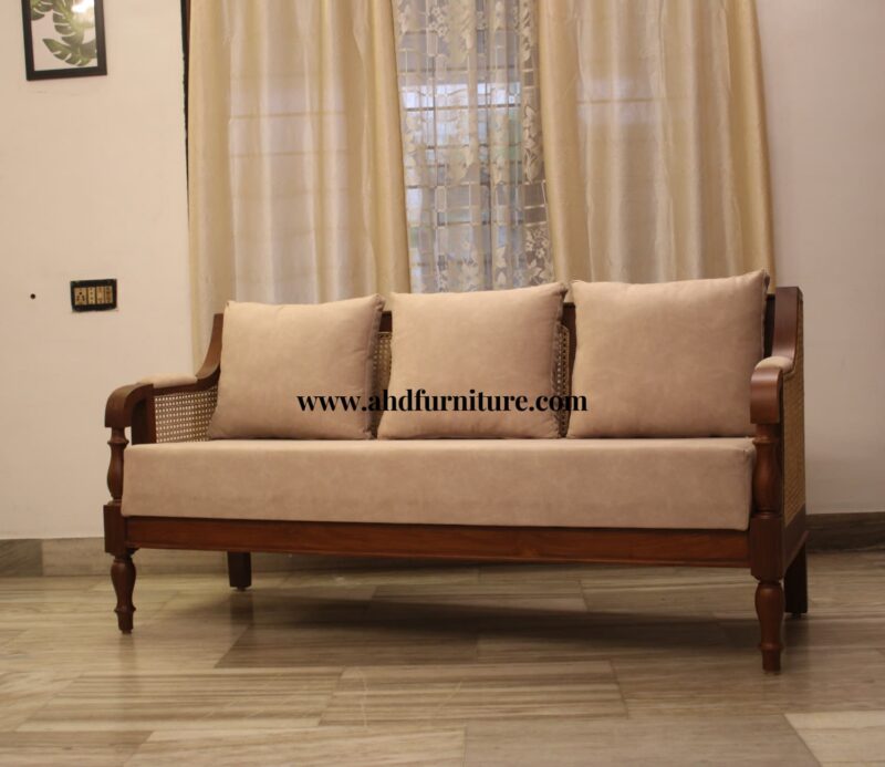 3 Seater Wooden Sofa 9