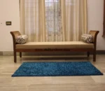 Hole Cane Work Diwan Cot In Teak Wood