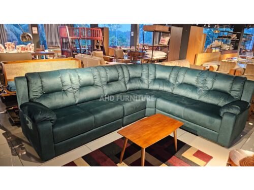 Luna L Shape Leather Sofa Set