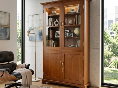 Wooden Legend Book Shelf In Teak Wood 2