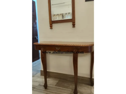 Bharath Console Table With Drawer In Teak Wood