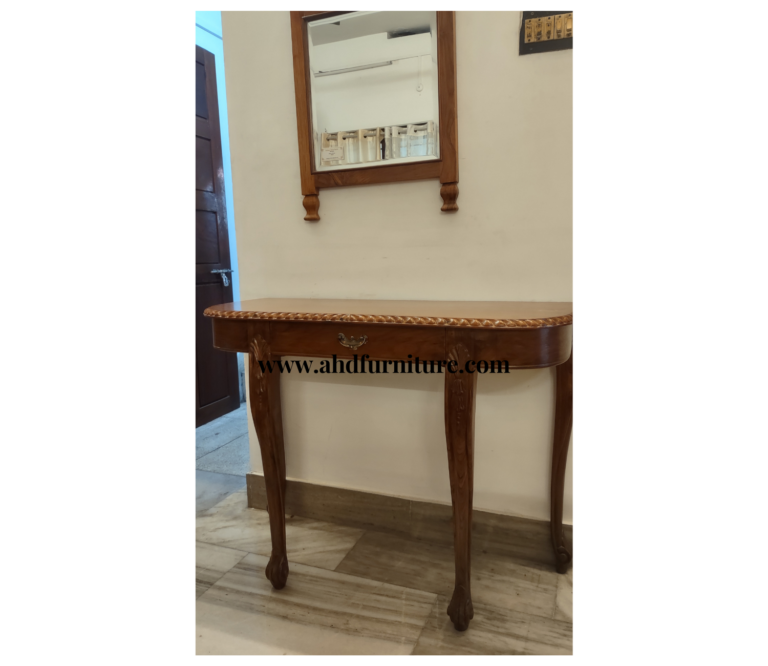 Bharath Console Table With Drawer In Teak Wood