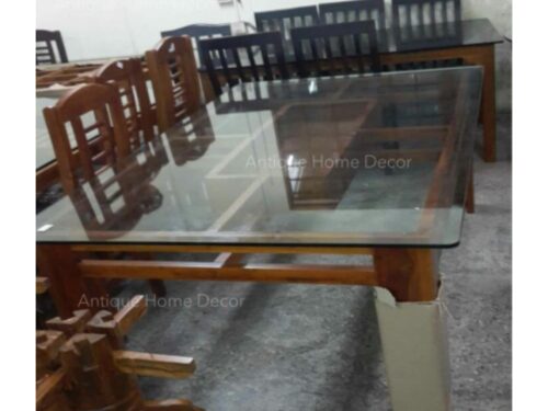 Glass dining table 6 seater 4