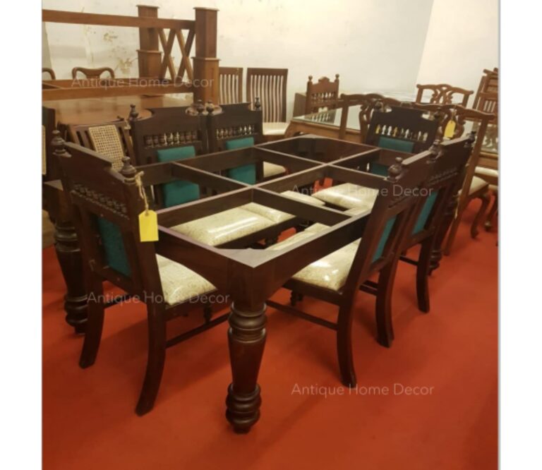 Glass dining table 6 seater