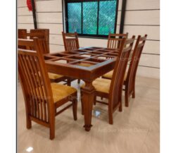 Glass dining table 6 seater 7