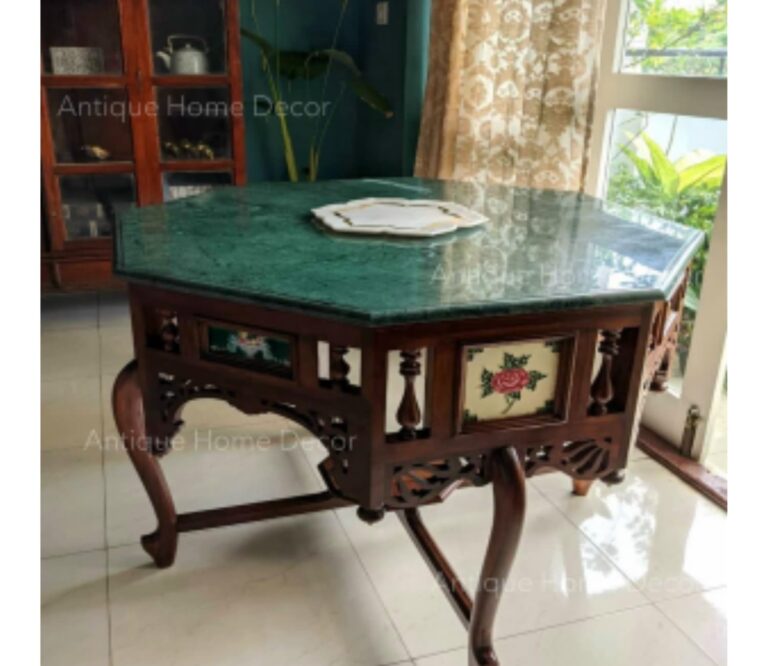 Marble top dining table 6