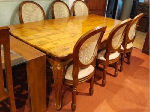 Glass dining table 6 seater 4
