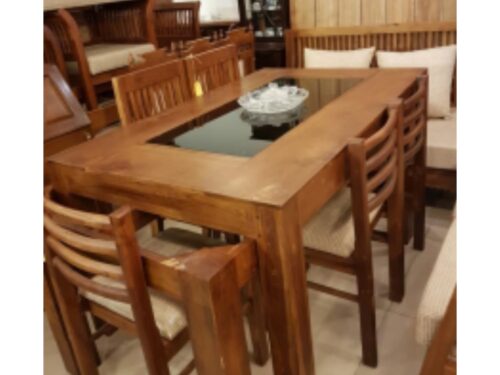 Glass dining table 6 seater 3