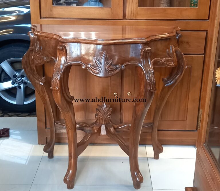 Legend Console With Carving Works In Teak Wood