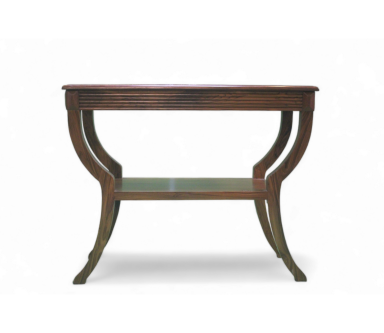 Crown Console Table In Teak Wood