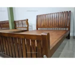 Loop King Size Bed In Teak Wood